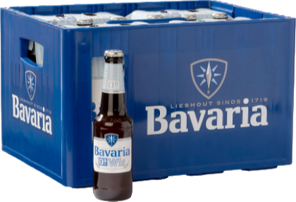 Bavaria Wit 0.0% krat met 24 flesjes van 30cl